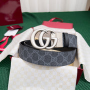 Gucci Double-Sided Leather Counter Rotating Buckle for Men - High-End Quality