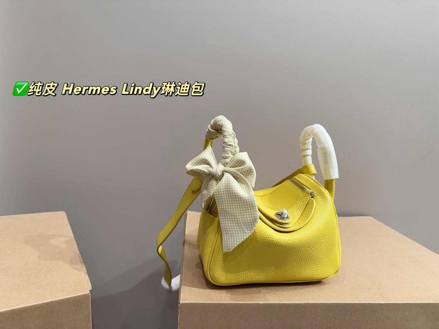 Hermes Lindy Bag - Pure Leather, Medium & Small Sizes Available