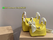 Hermes Lindy Bag - Pure Leather, Medium & Small Sizes Available