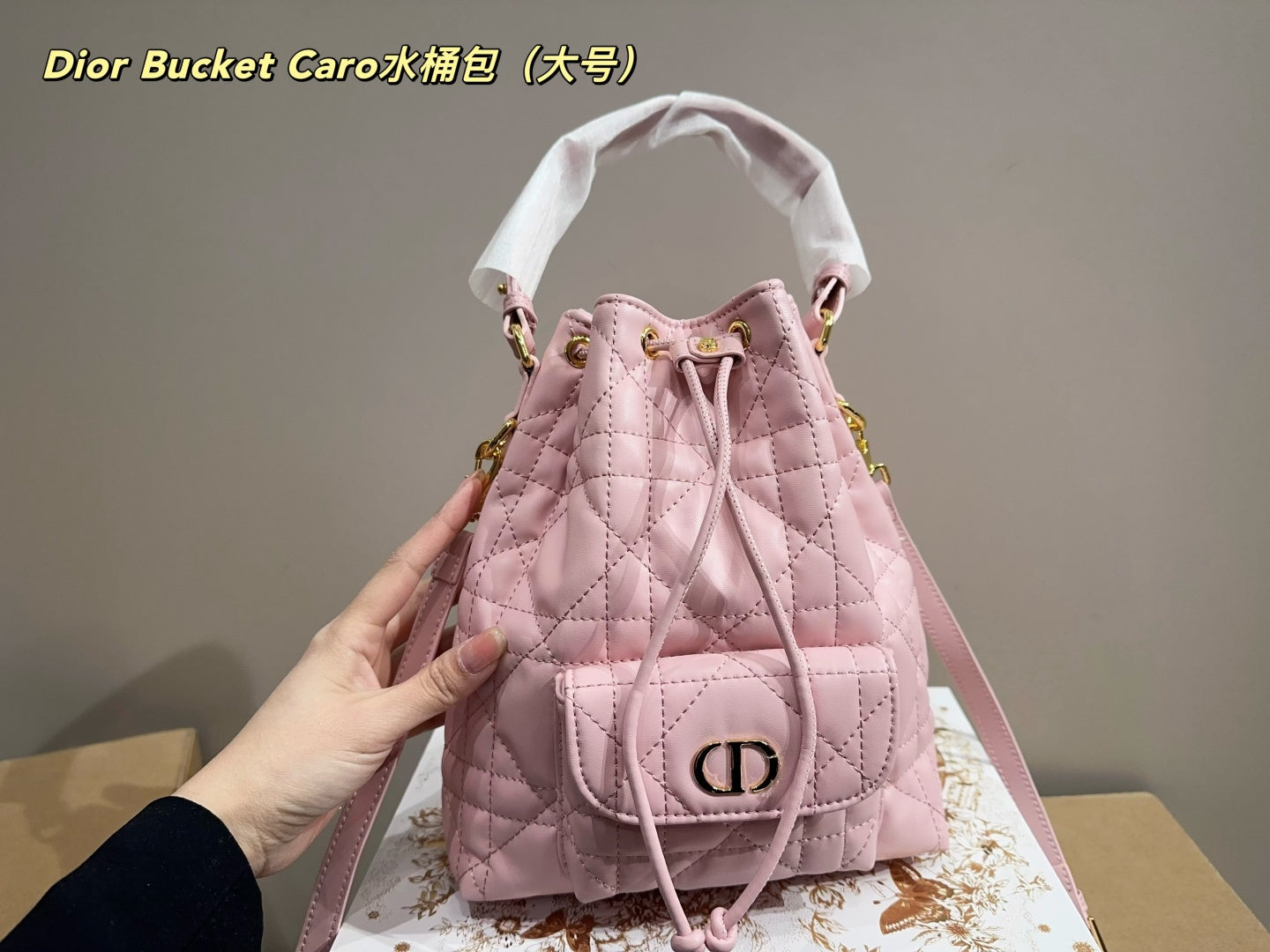 Dior Caro Bucket Bag - Large Folding Box 21.25