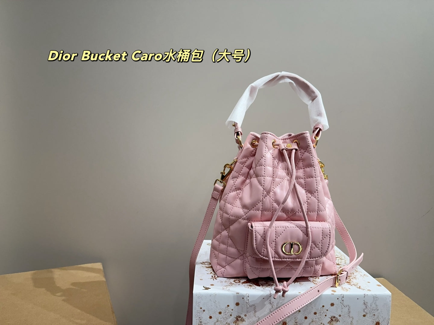 Dior Caro Bucket Bag - Large Folding Box 21.25