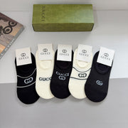 Gucci Double G Cotton Socks â€“ 5 Pairs Box Set