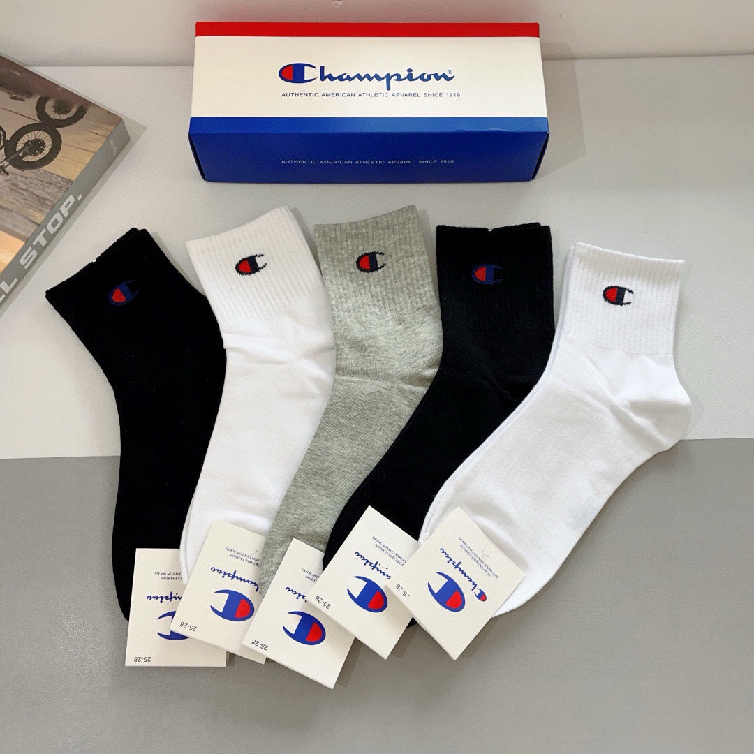 Champion 2023 Synchronized Tube Socks - 5 Pairs Box Set
