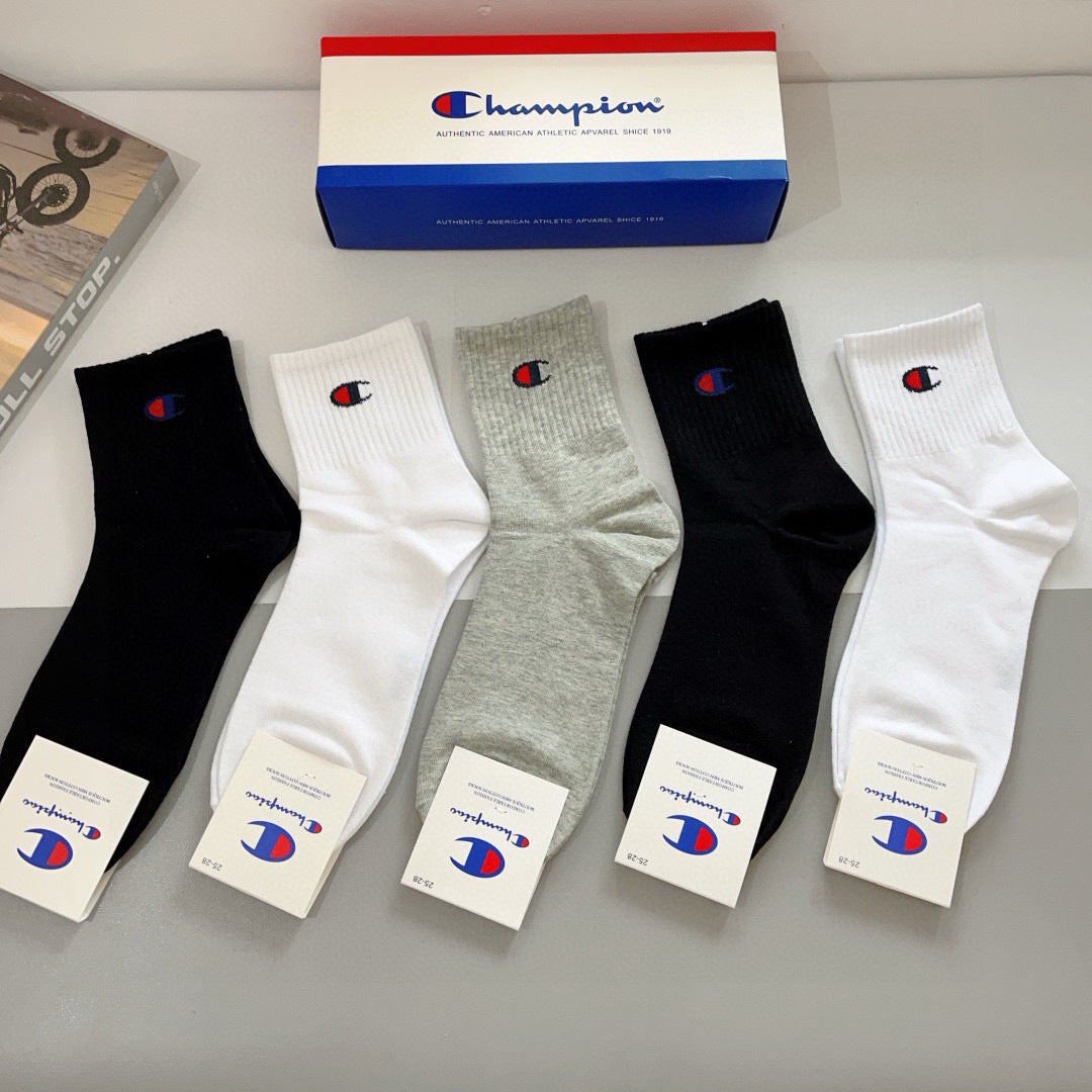 Champion 2023 Synchronized Tube Socks - 5 Pairs Box Set