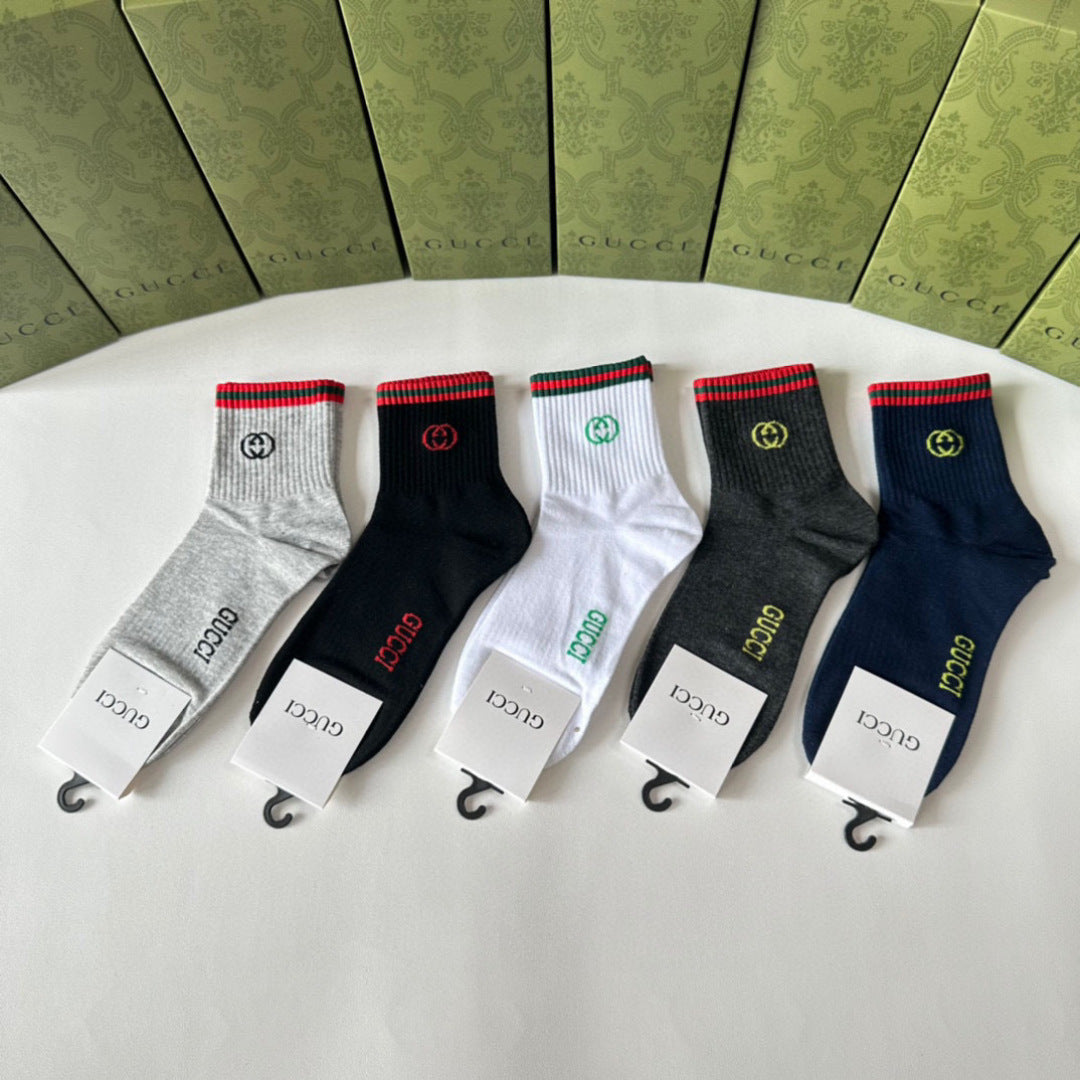 Gucci Mid-Length Pile Socks - Pack of 5