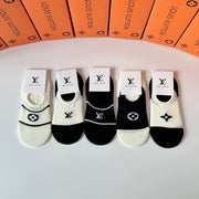 Louis Vuitton Invisible Boat Socks - 5 Pairs