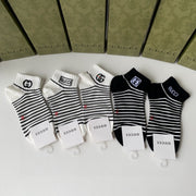 Gucci Pile Socks - Five Pairs in Stylish Packaging