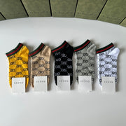 Gucci Short and Medium Pile Socks - 5 Pairs Gift Set