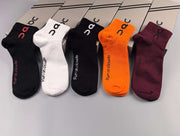 OnAngpao Cloudtilt Medium and Short Pile Socks - 5 Pairs Stylish Tube Socks