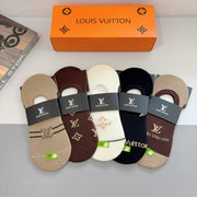 Louis Vuitton Bamboo Cotton Boat Socks (5 Pairs)