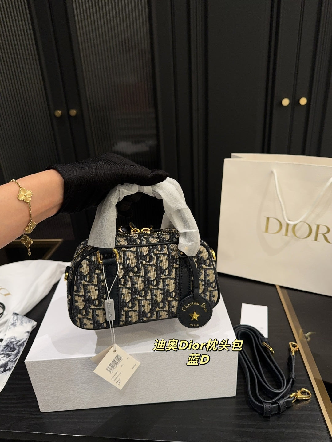 Dior Classic Pillow Bag - Stylish Versatility in Black