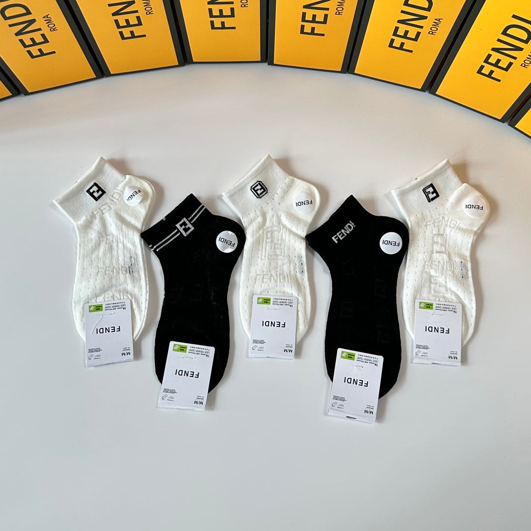 Fendi Mid-Short Socks - Pack of 5