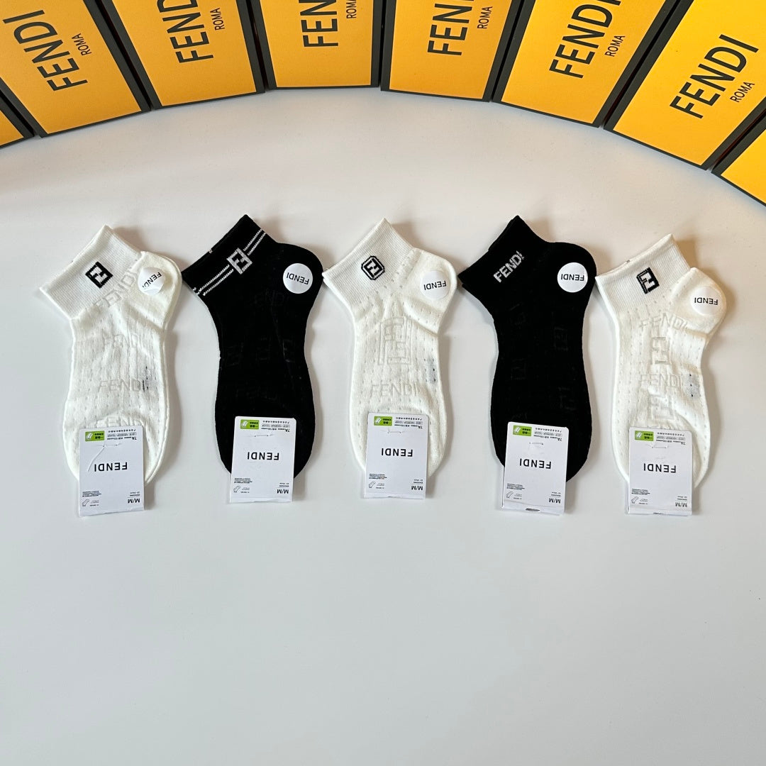 Fendi Mid-Short Socks - Pack of 5