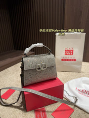Valentino Diamond Tote Bag - Versatile Designer Handbag