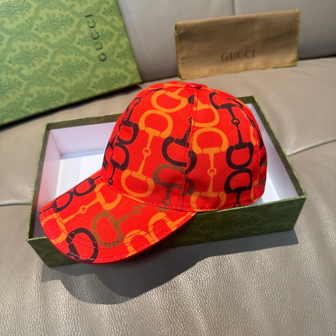 Gucci Horsebit Baseball Cap - Adjustable Canvas & Cowhide