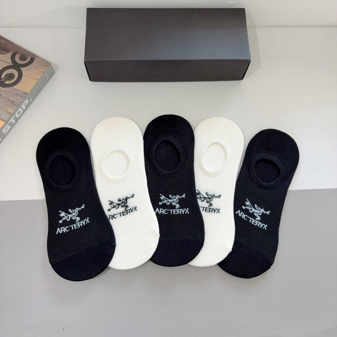 Arcteryx Bamboo Cotton Boat Socks - 5 Pairs