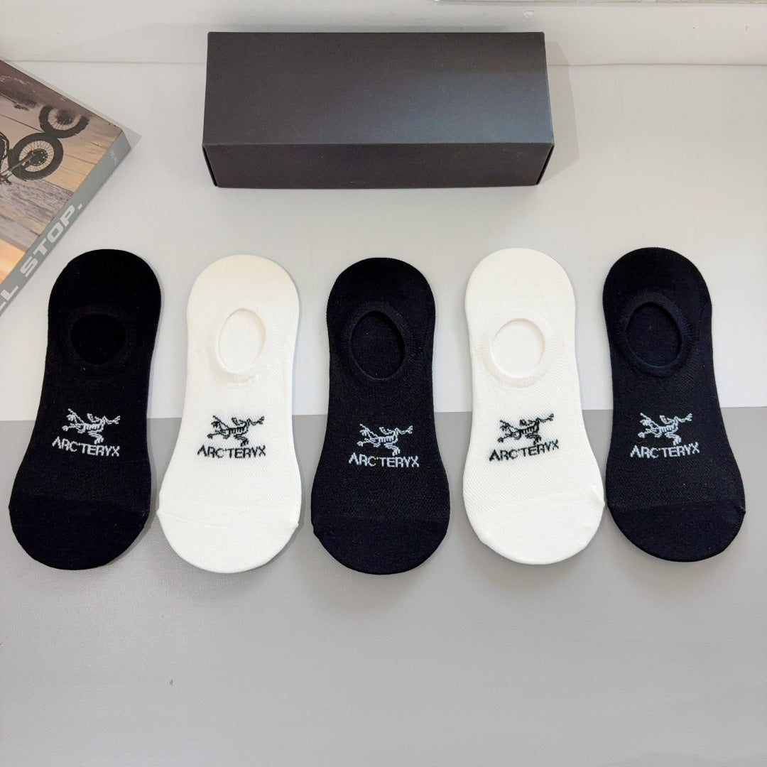 Arcteryx Bamboo Cotton Boat Socks - 5 Pairs
