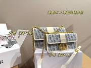 Dior Sea Salt White Chain Bag - Elegant Retro Style