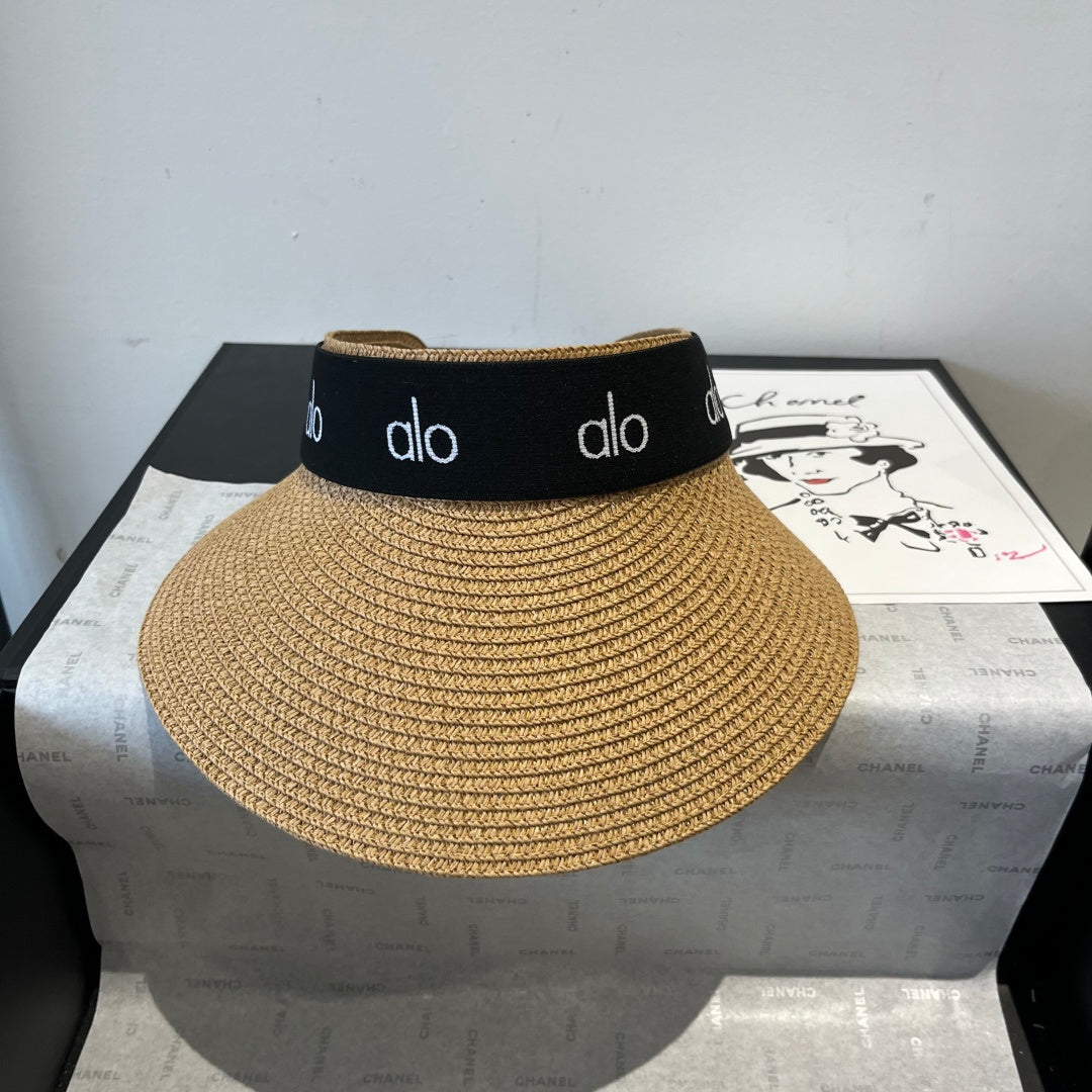 ALO Empty Top Straw Hat - Stylish and Breathable Sun Protection