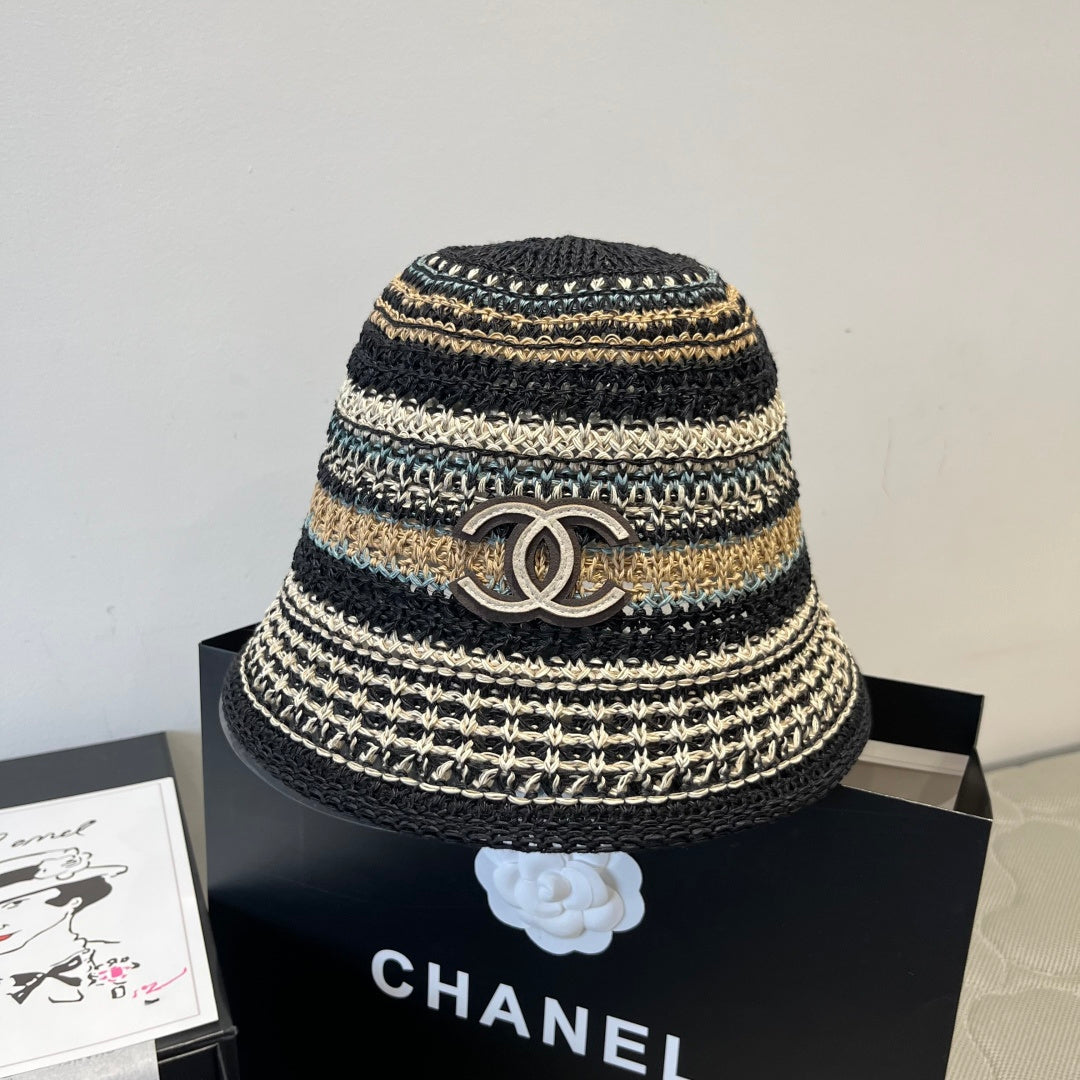 Chanel Knitted Bucket Hat â€“ Stylish & Comfortable
