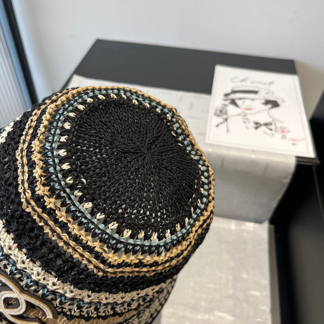 Chanel Knitted Bucket Hat â€“ Stylish & Comfortable