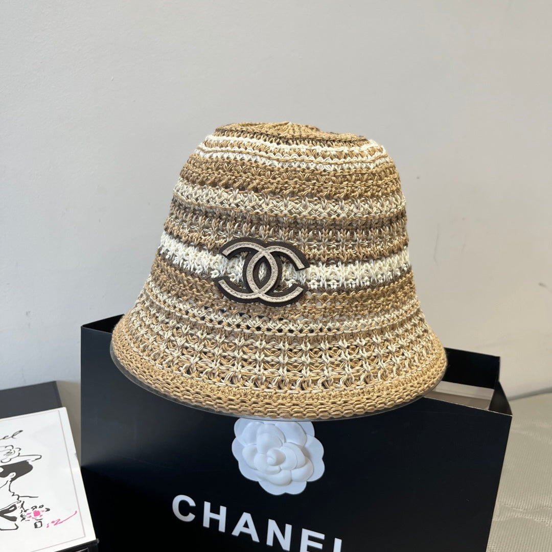 Chanel Knitted Bucket Hat - Stylish and Comfortable