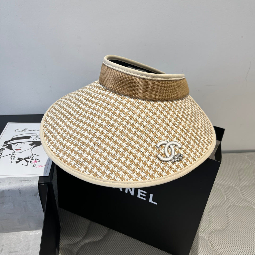 Chanel Empty Top Sun Hat - Elegant Summer Accessory