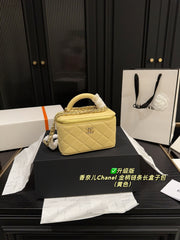 Chanel Gold Handle Chain Long Box Bag - Upgraded Version with Folding Box