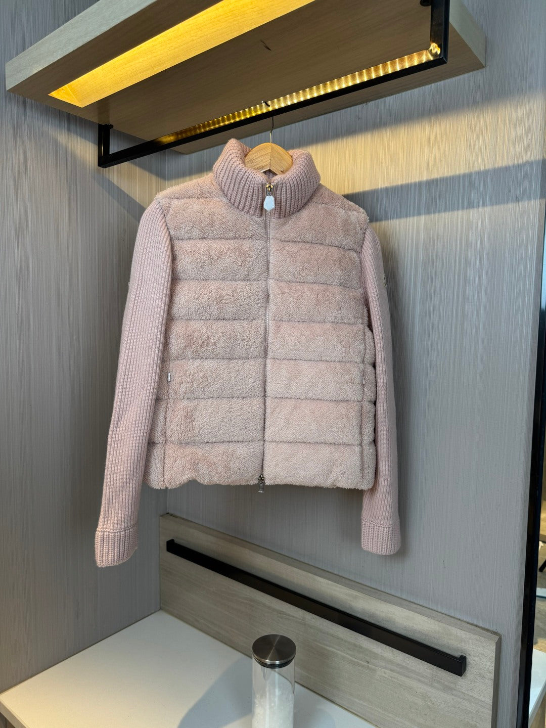 Moncler Women's Teddy Velvet Zipper Cardigan - Stylish & Cozy