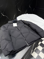 Men's Moncler Irregular Geometric Stand Collar Down Jacket