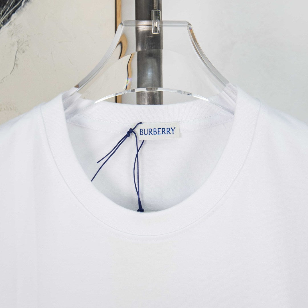 Burberry 270g Designer Round Neck Short-Sleeved T-Shirt
