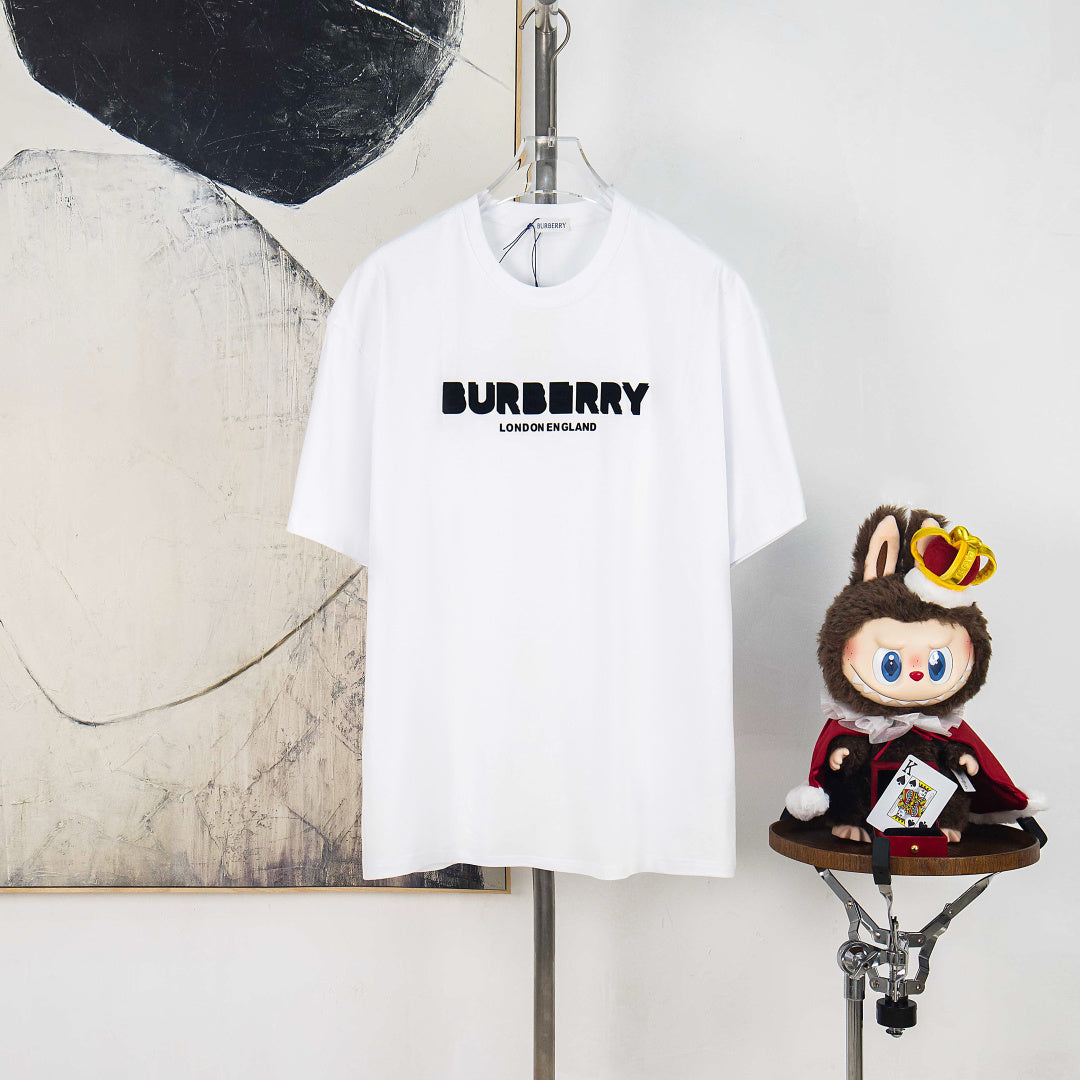Burberry 270g Designer Round Neck Short-Sleeved T-Shirt