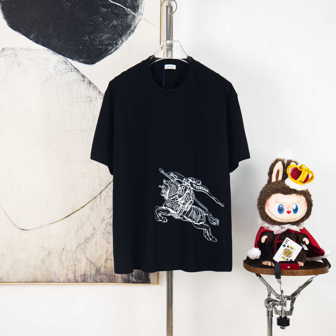 Burberry Classic Gradient Logo Round Neck T-Shirt