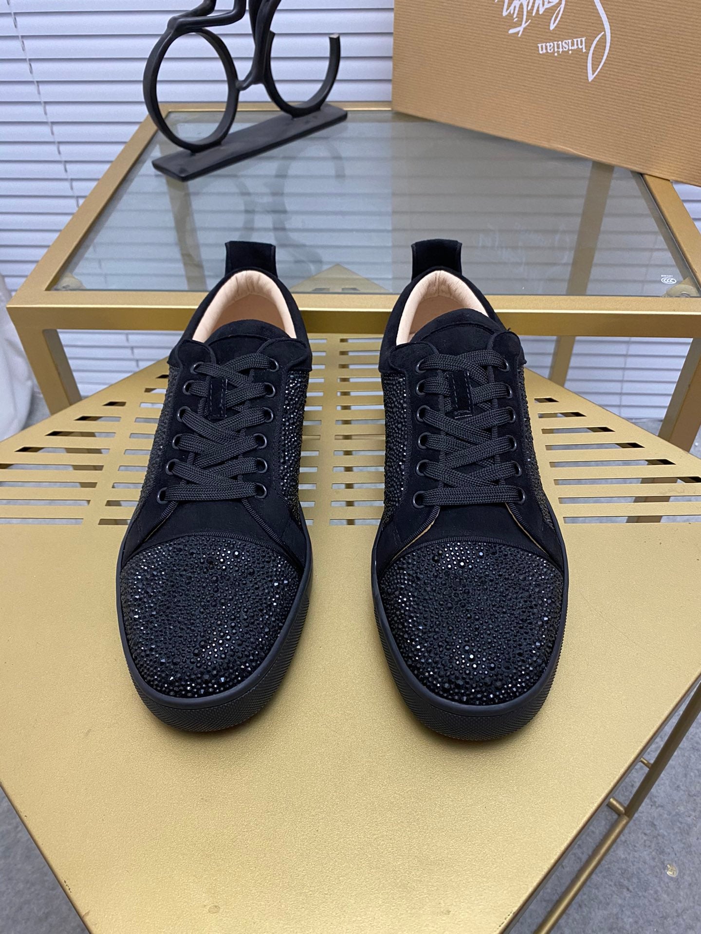 Christian Louboutin High-Top Casual Sneakers for Couples