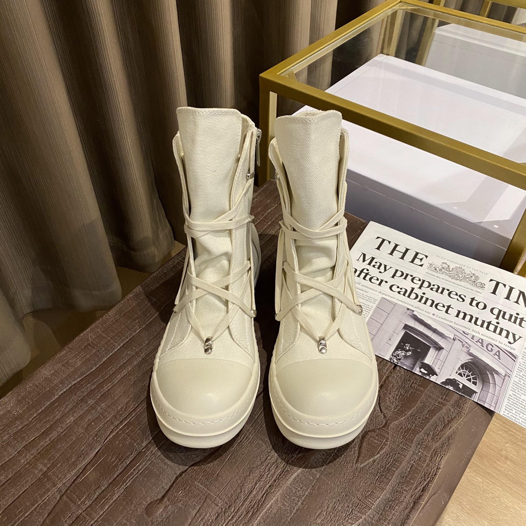 Rick Owens DRKSHDW Pentagram Canvas Sneakers