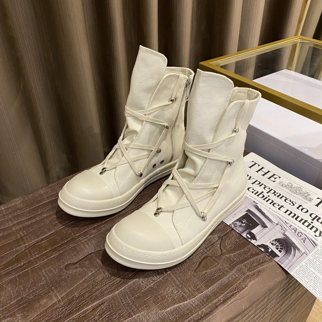 Rick Owens DRKSHDW Pentagram Canvas Sneakers