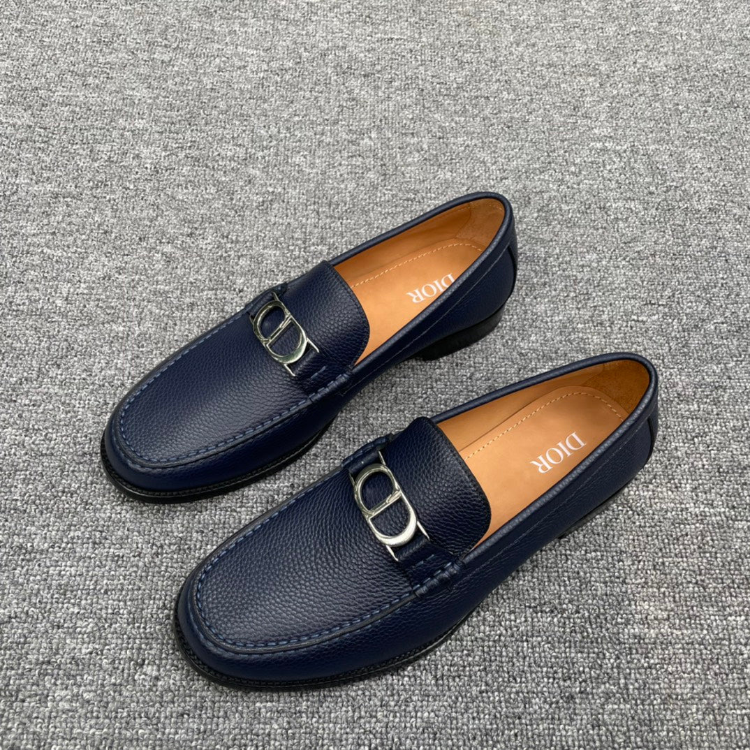 Dior CD Series Handmade Cold Bonding Shoes - Light Blue Cowhide