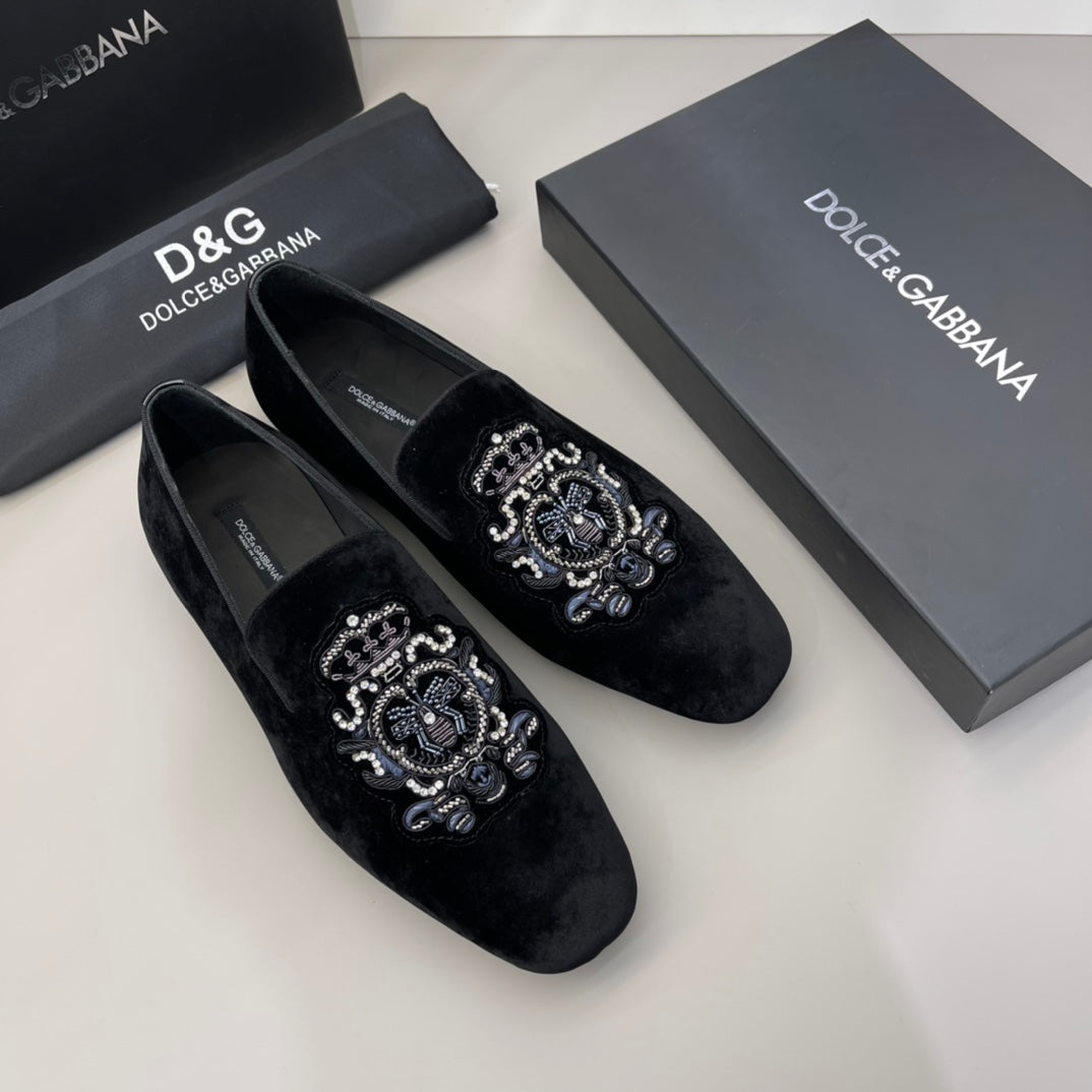 Dolce & Gabbana Hand-Embroidered Indian Silk Velvet One-Piece