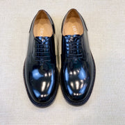 Dior Classic Round-Toe Men's Leather Lace-Up Shoes