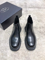 Prada Men's High-Top Short Boots - Premium Quality Leather