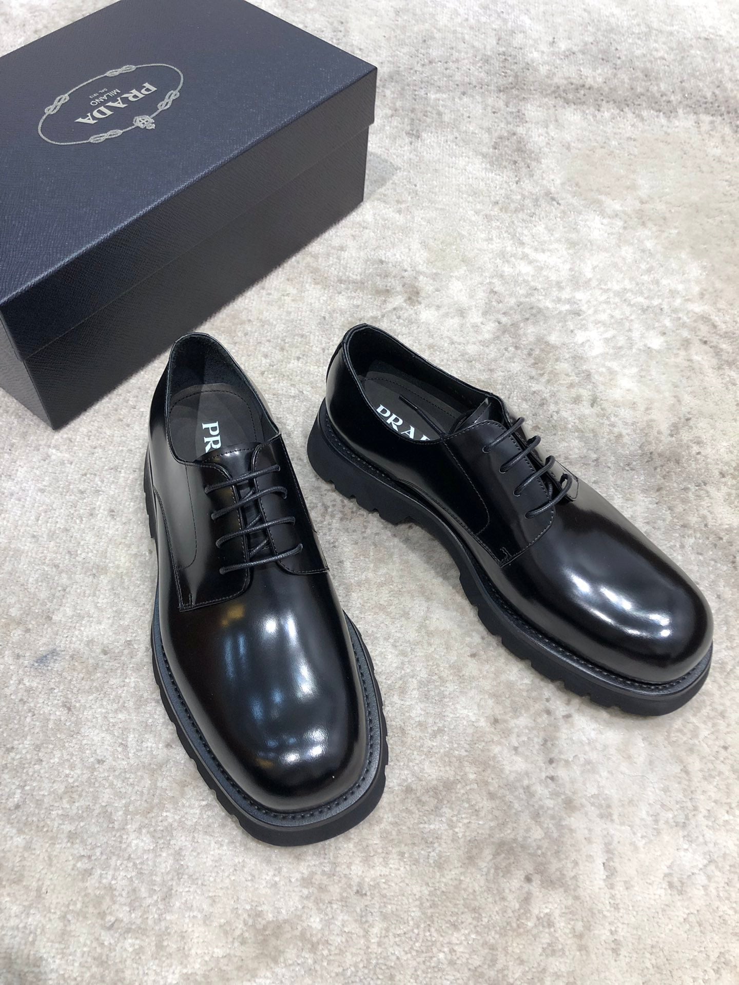 Prada Cowhide Open Edge Sneakers - Premium Quality, Size 39-44