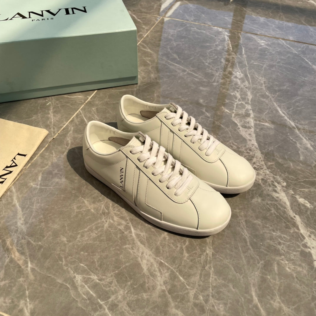 Lanvin Women's White Sneakers - Elegant and Timeless Design