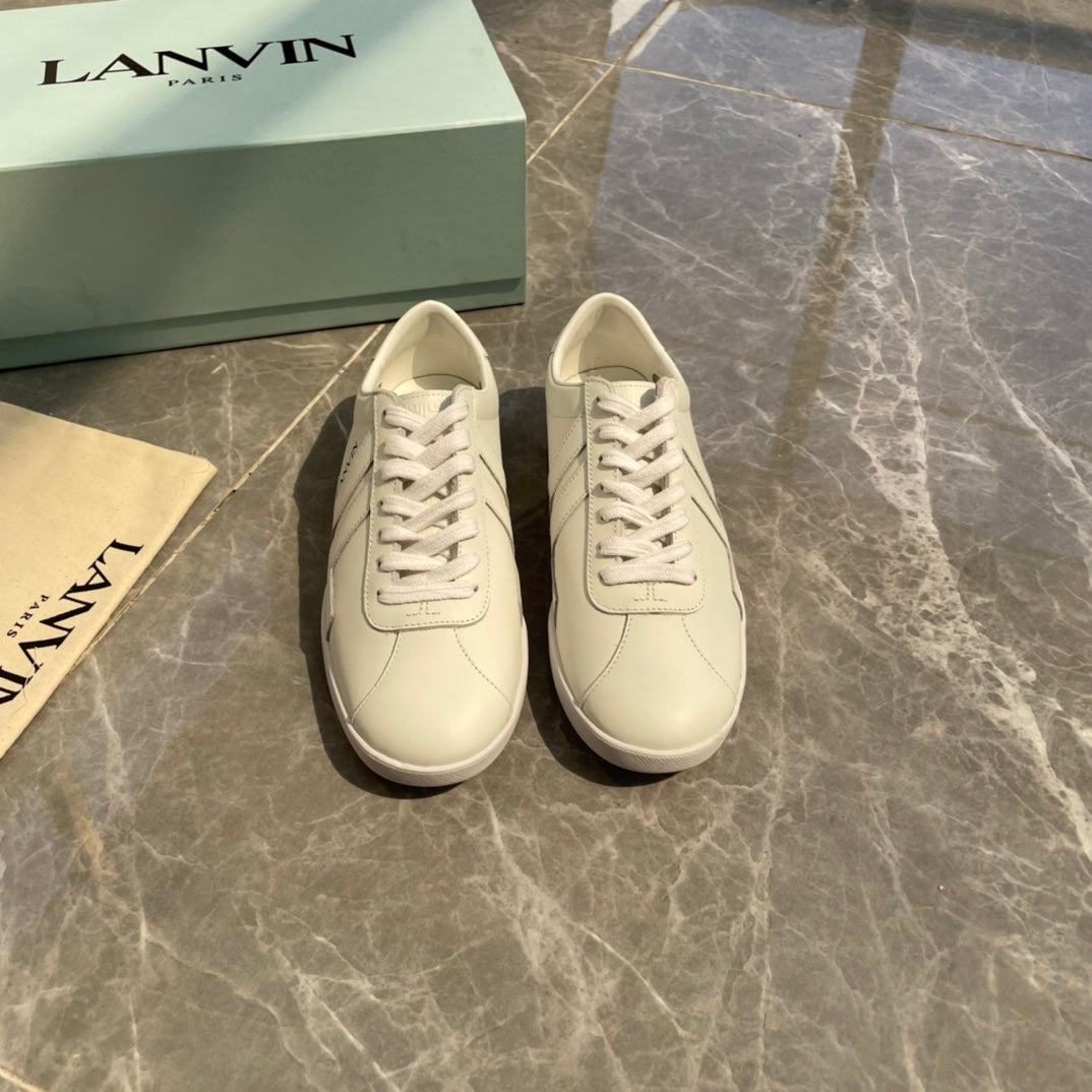 Lanvin Women's White Sneakers - Elegant and Timeless Design