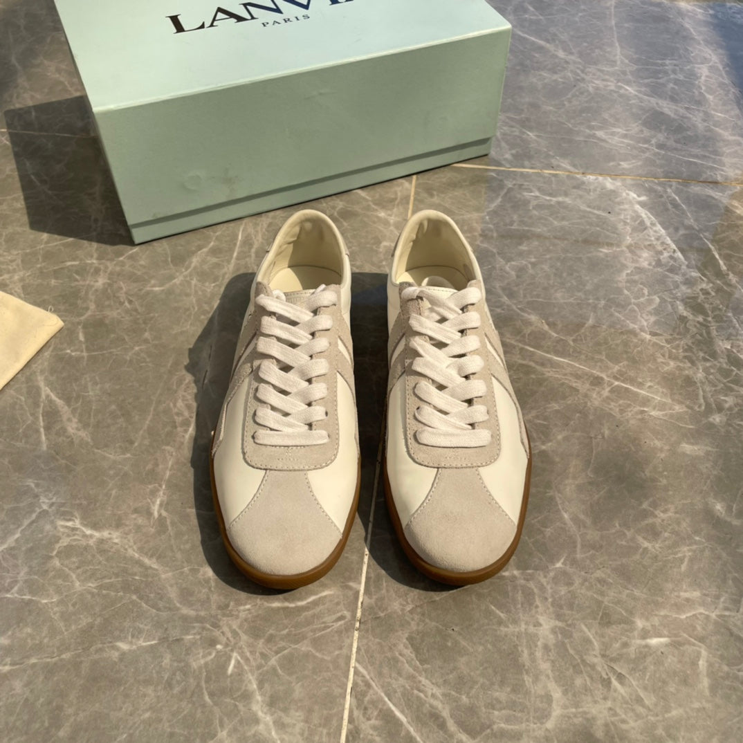 Lanvin Beige Sneakers - Timeless French Elegance
