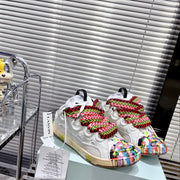 LANVIN Graffiti Couple's Bread Shoes - 90s Inspired Sneakers