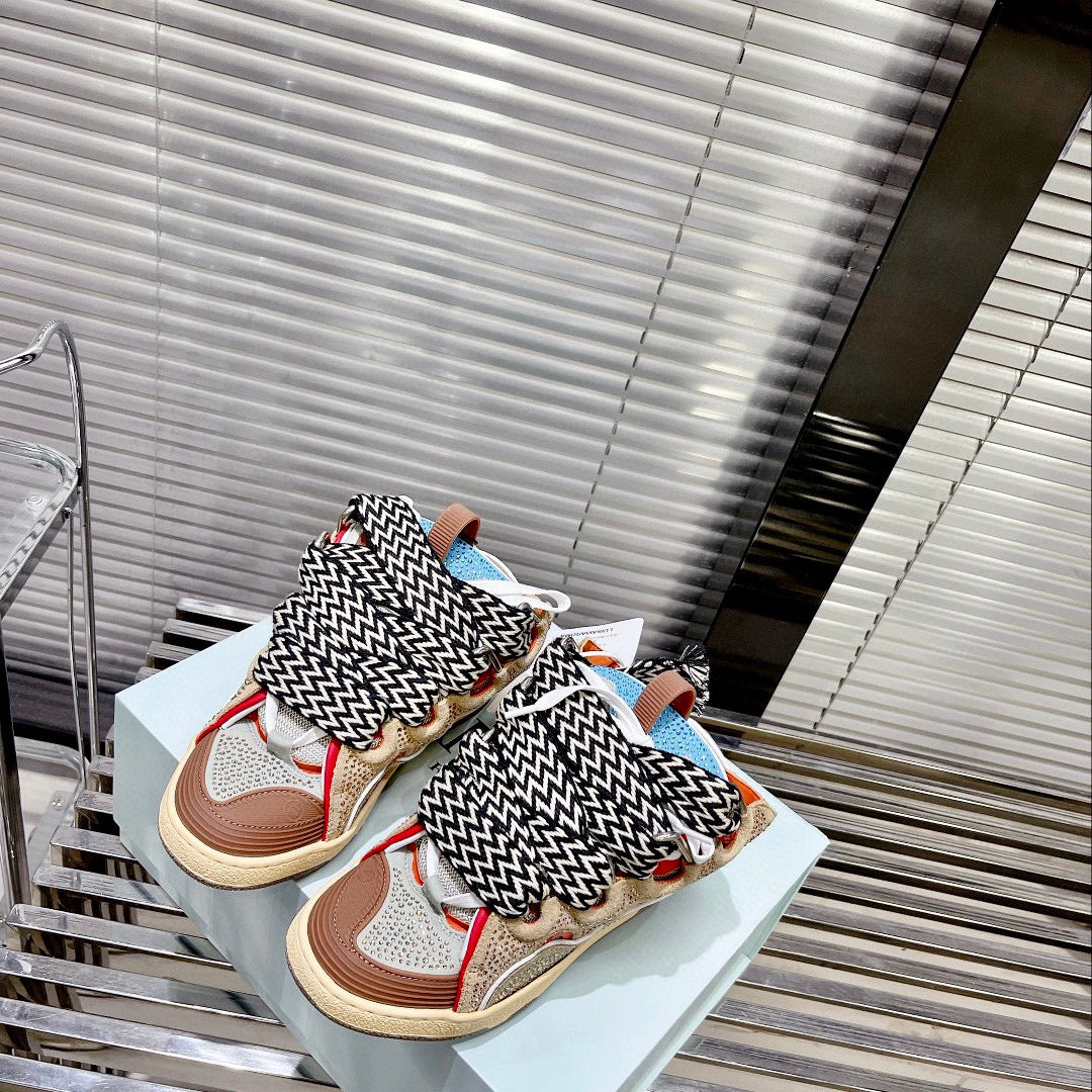LANVIN Retro 90s Inspired Couple's Patchwork Sneakers