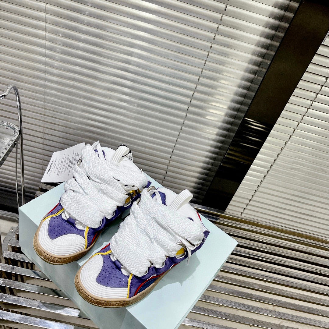 LANVIN Unisex 90s-Inspired Patchwork Sneakers