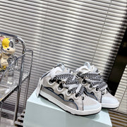 LANVIN 1990s-Inspired Couple's Bread Shoes - Premium Patchwork Sneakers