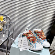 LANVIN Couple's Retro Bread Sneakers â€“ Premium Quality Footwear