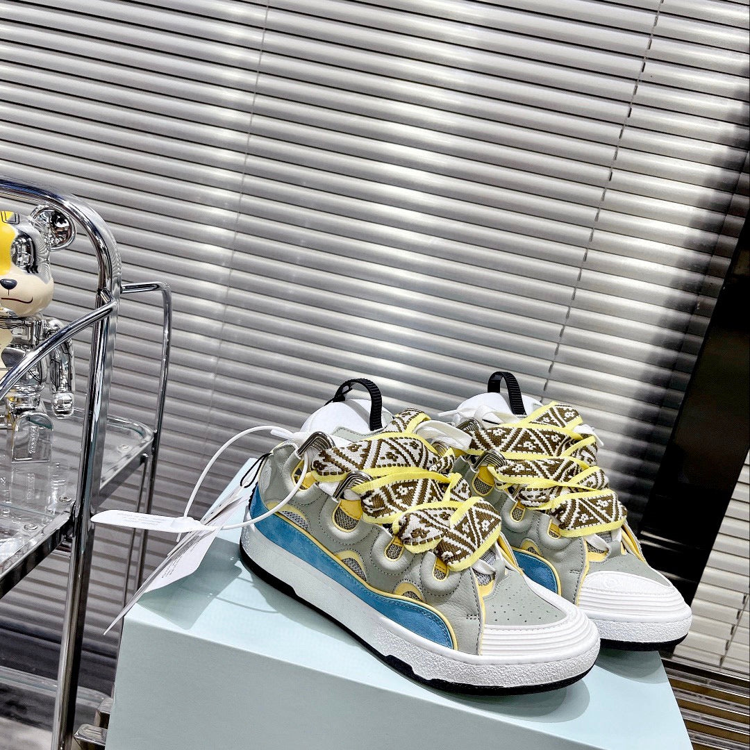 ** LANVIN Retro-Inspired Couple's Bread Sneakers

**